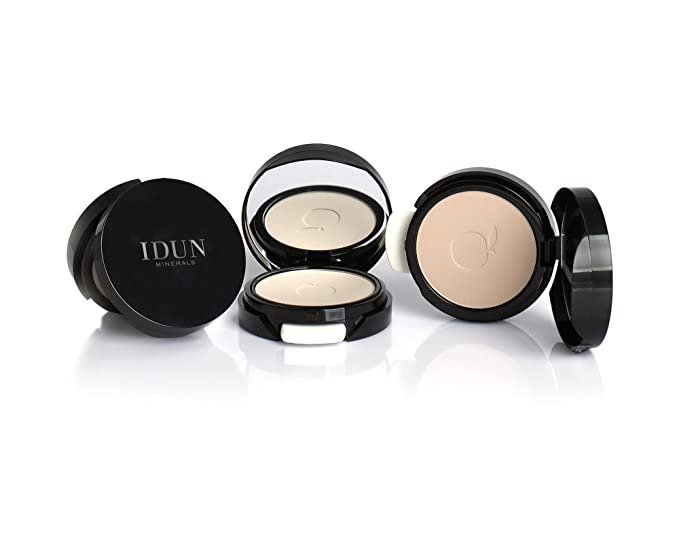 IDUN Minerals kompaktinė pudra 2in1, 7,7 g