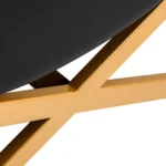 Kosmetologinis krėslas Sillon Alba, black and gold - Image 5
