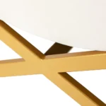 Kosmetologinis krėslas Sillon Umbra, white and gold - Image 5